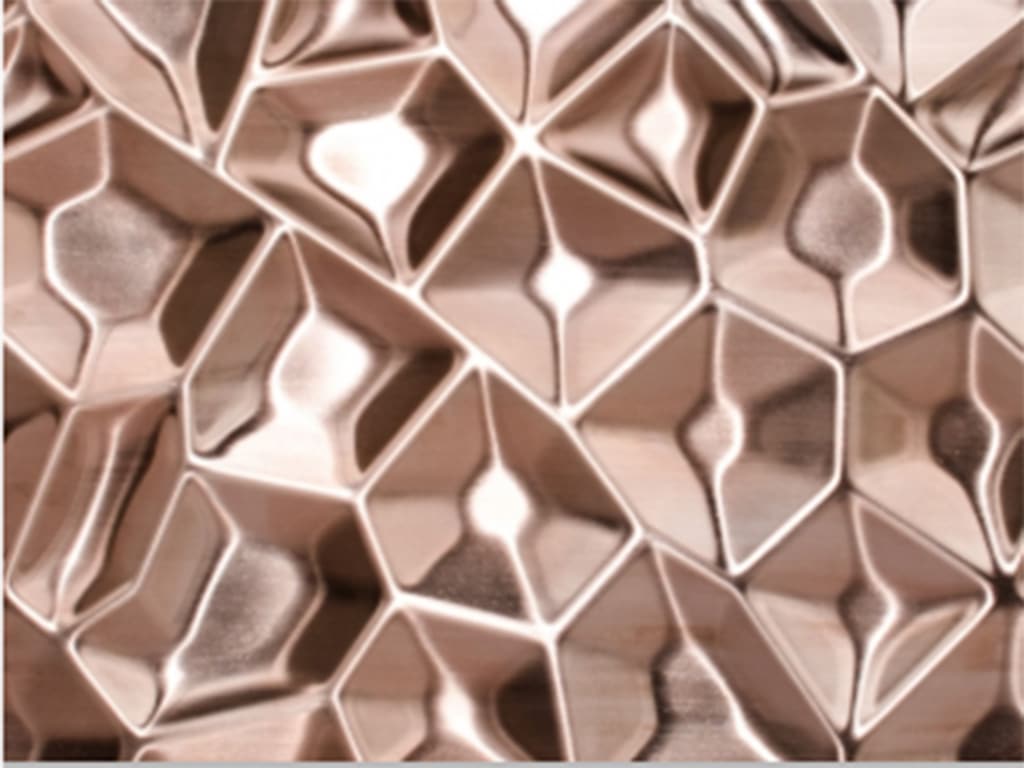 Polygon 3D plade til facade eller interiør